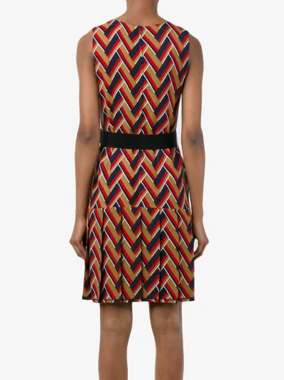 Gucci Brown Pleated Cocktail Dress