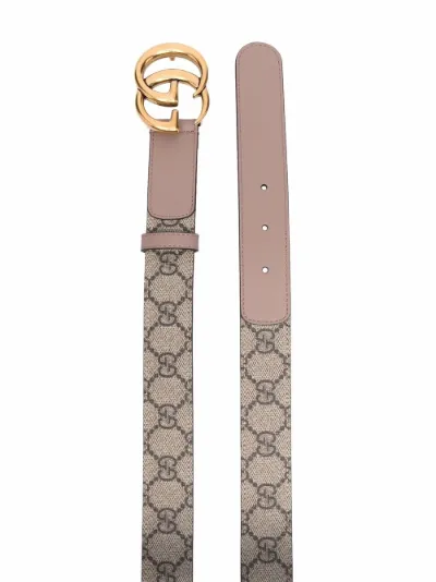 Gucci Cintura con fibbia GG marrone | MODES