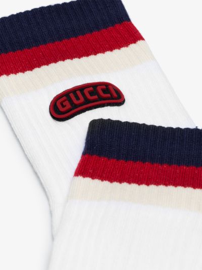 colour block logo socks展示图