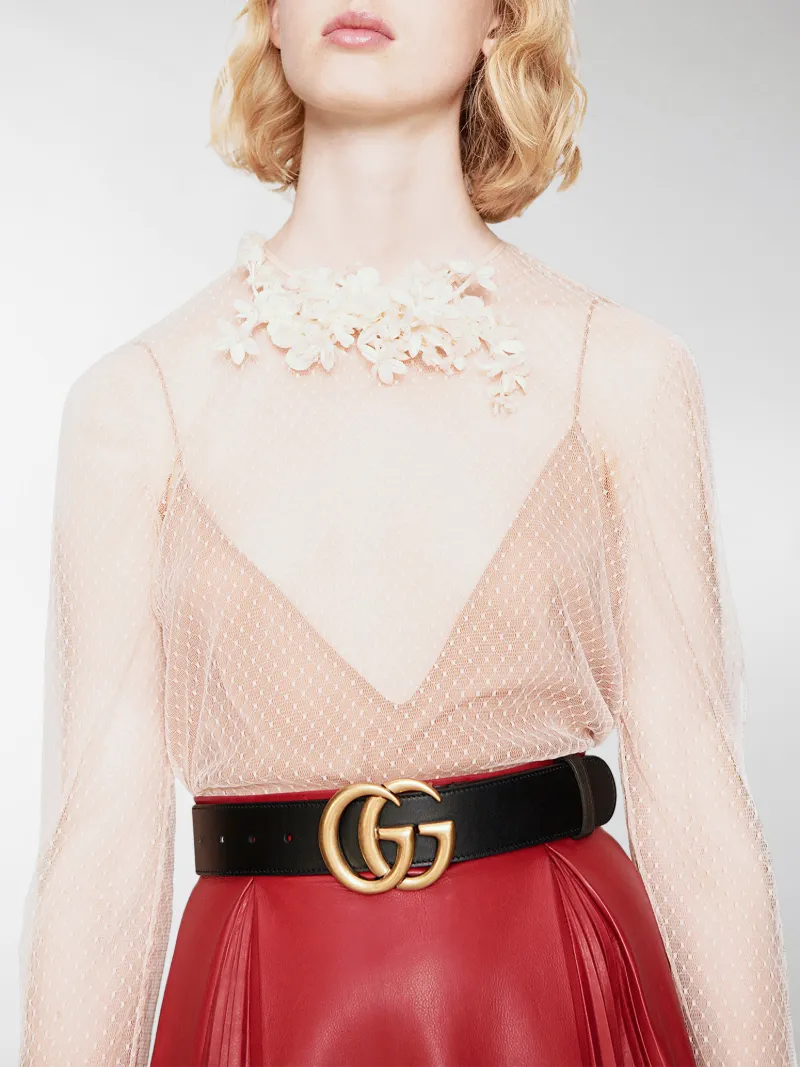 gucci lace belt