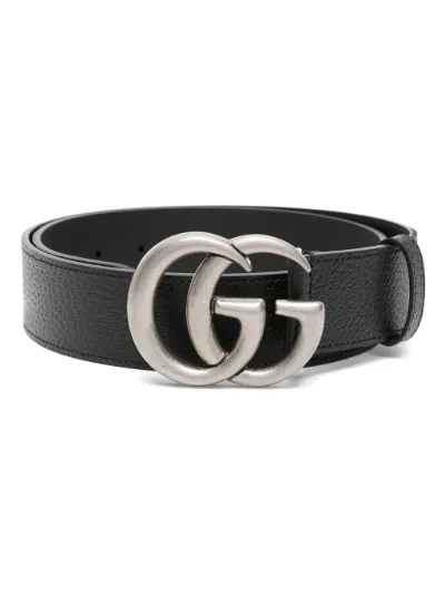 Black buy and silver Gucci belt