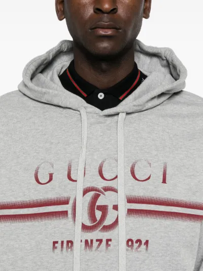 Gucci Double G melange cotton hoodie Eraldo DE