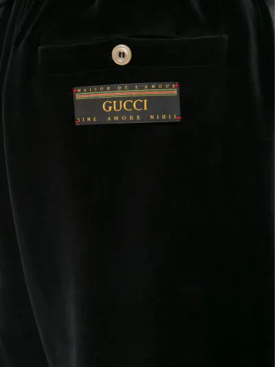 gucci velvet shorts