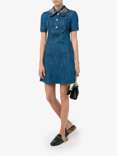 gucci denim dress