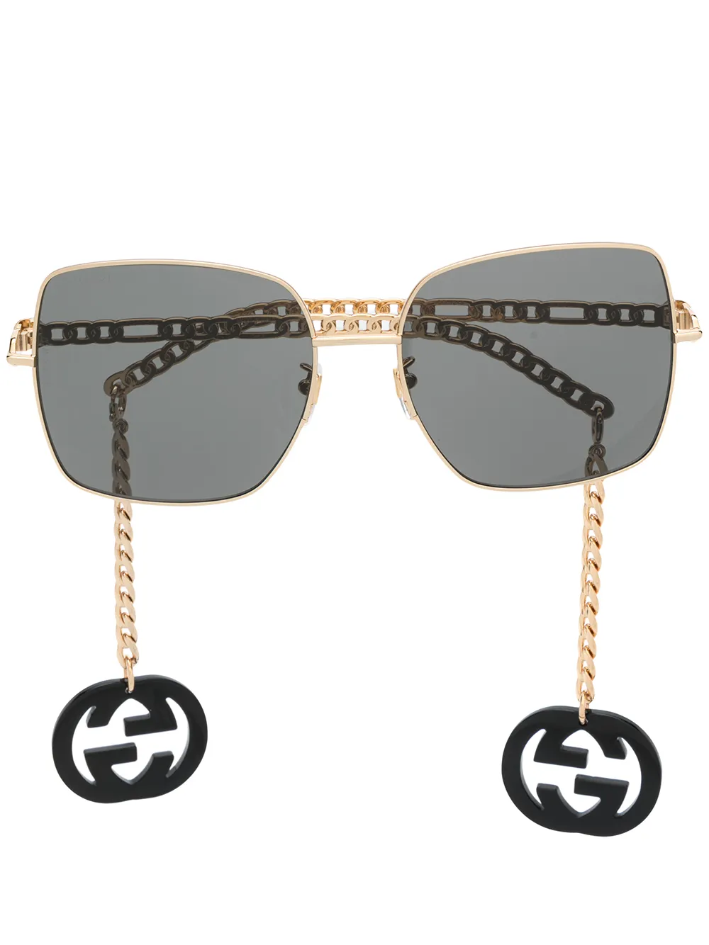 square frame gucci glasses