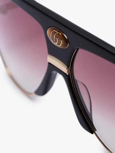 gucci men's navigator sunglasses