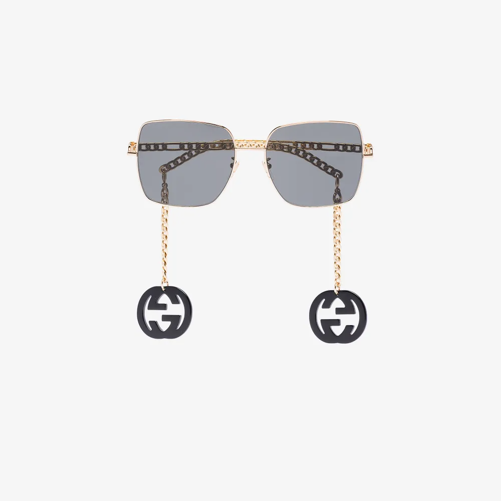 gucci chain sunglasses
