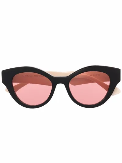 Gucci Eyewear Occhiali da sole cat-eye nero | MODES