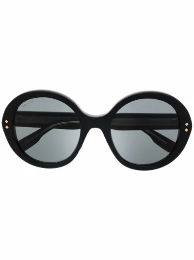 Gucci Eyewear Occhiali da sole tondi nero | MODES
