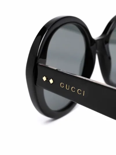 Gucci Eyewear Occhiali da sole tondi nero | MODES