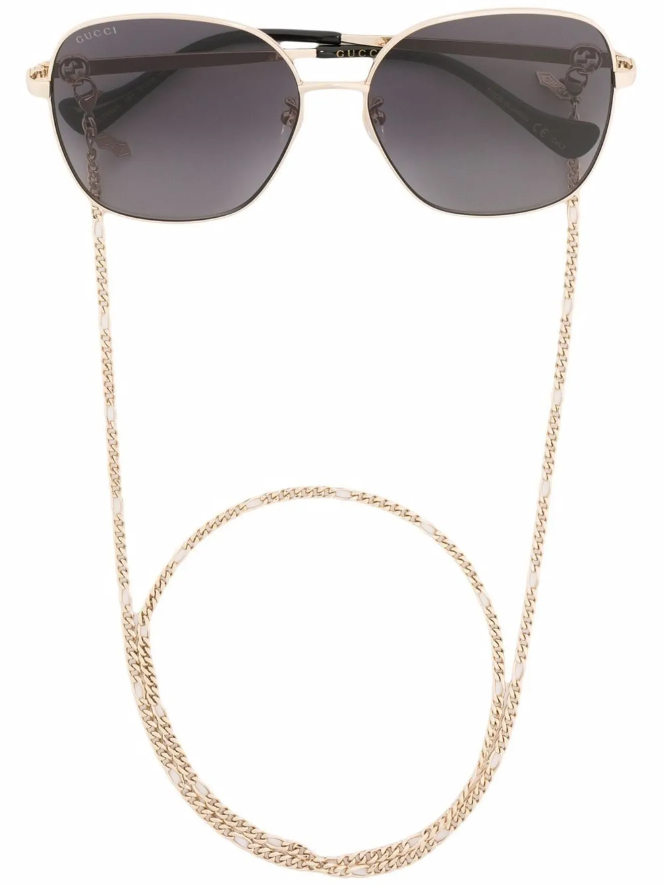 Gucci Eyewear Occhiali da sole tondi grigio | MODES