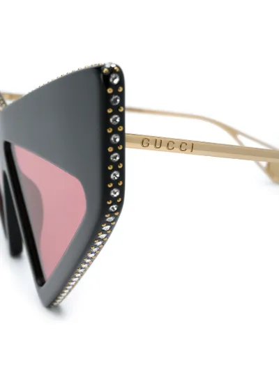 Gucci triangle clearance sunglasses