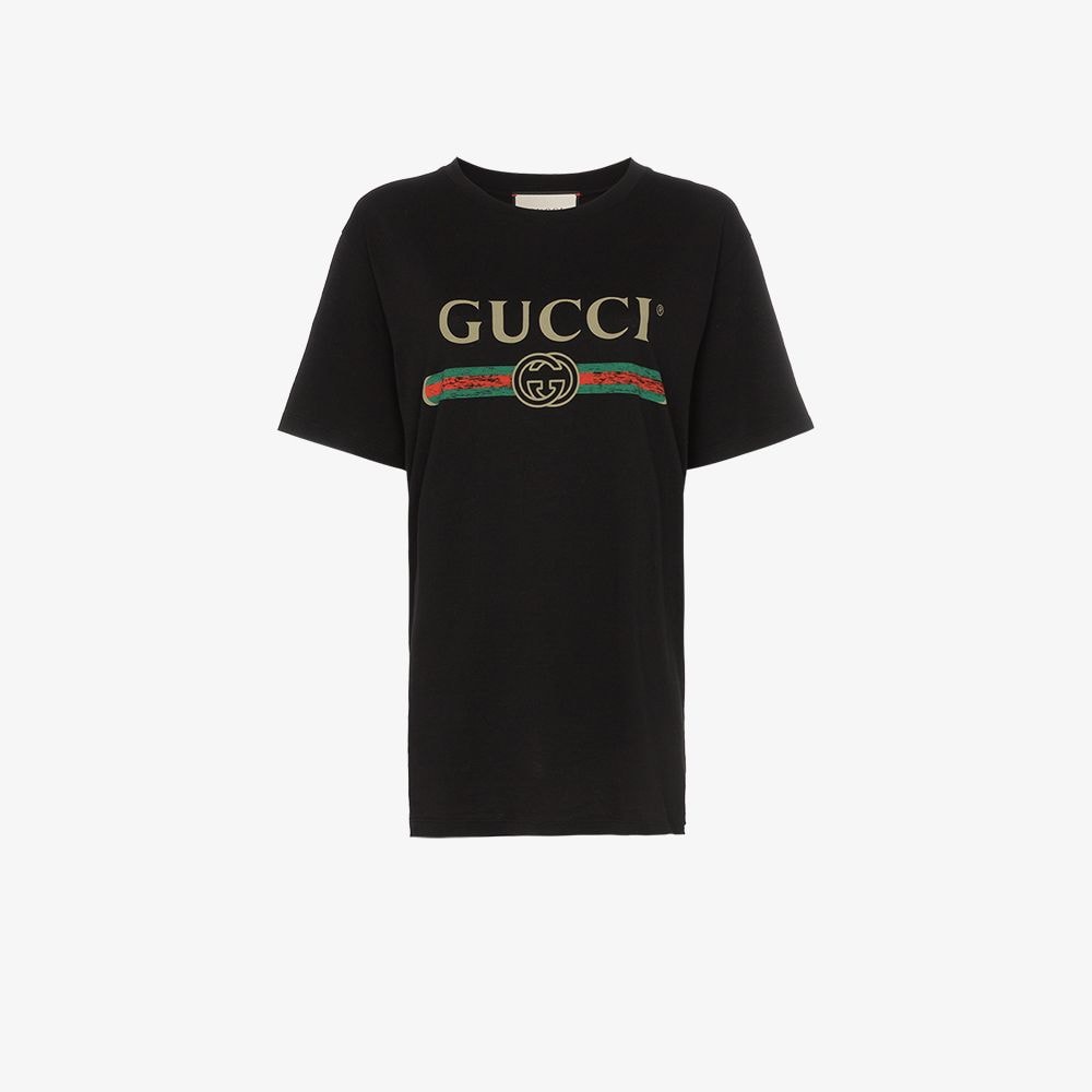 Gucci Fake logo cotton T shirt | Browns