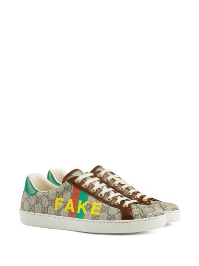 Fake/Not print Ace sneakers | Gucci | Eraldo.com