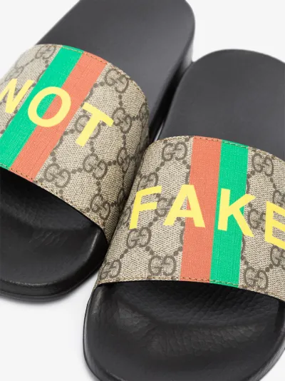 not fake gucci slides