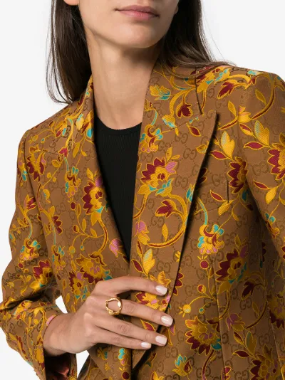 gucci floral blazer