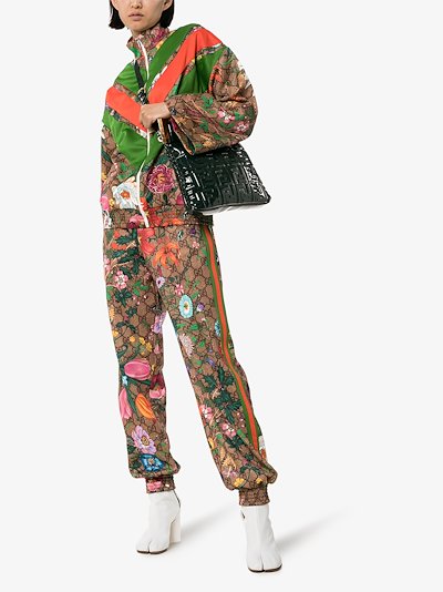 gucci floral track pants