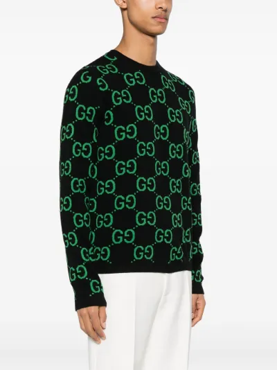 Gucci green jumper best sale