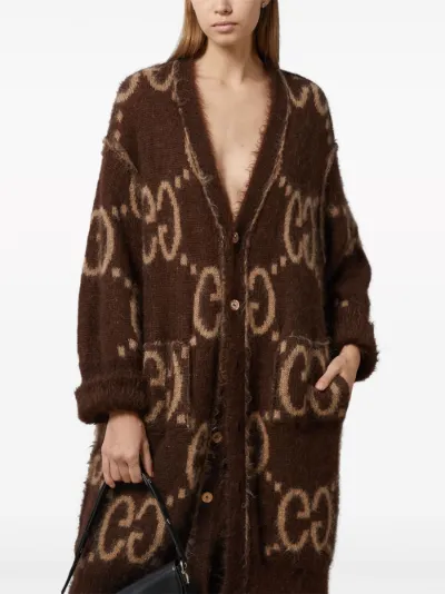 Long gucci cardigan hotsell