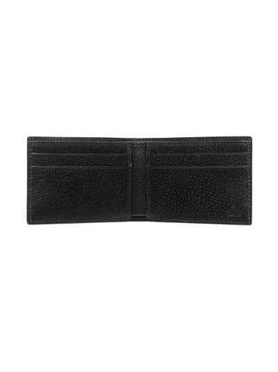 GG Marmont Leather Bi Fold Wallet in Black - Gucci