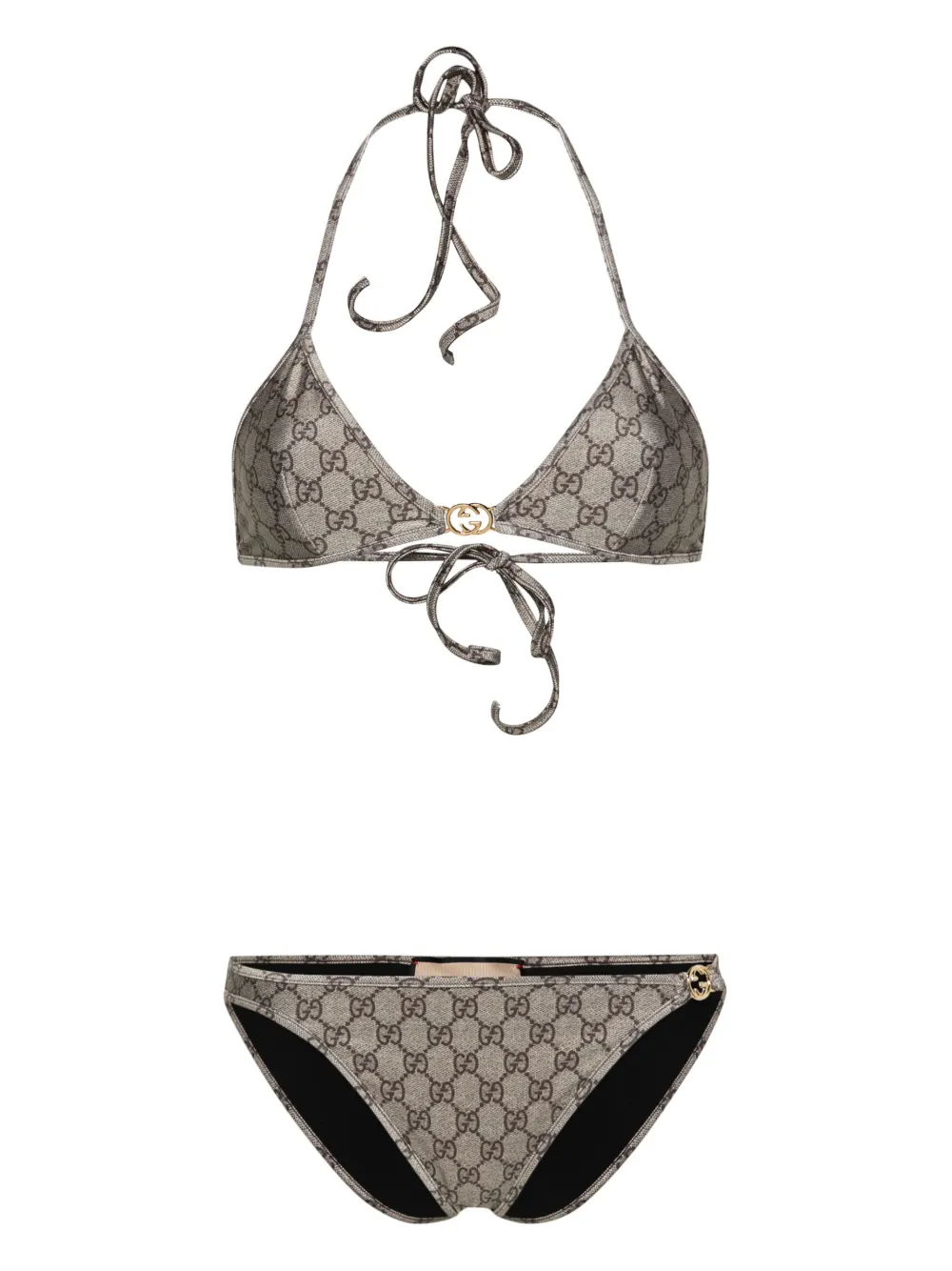 Gucci GG Supreme print triangle bikini Eraldo NU
