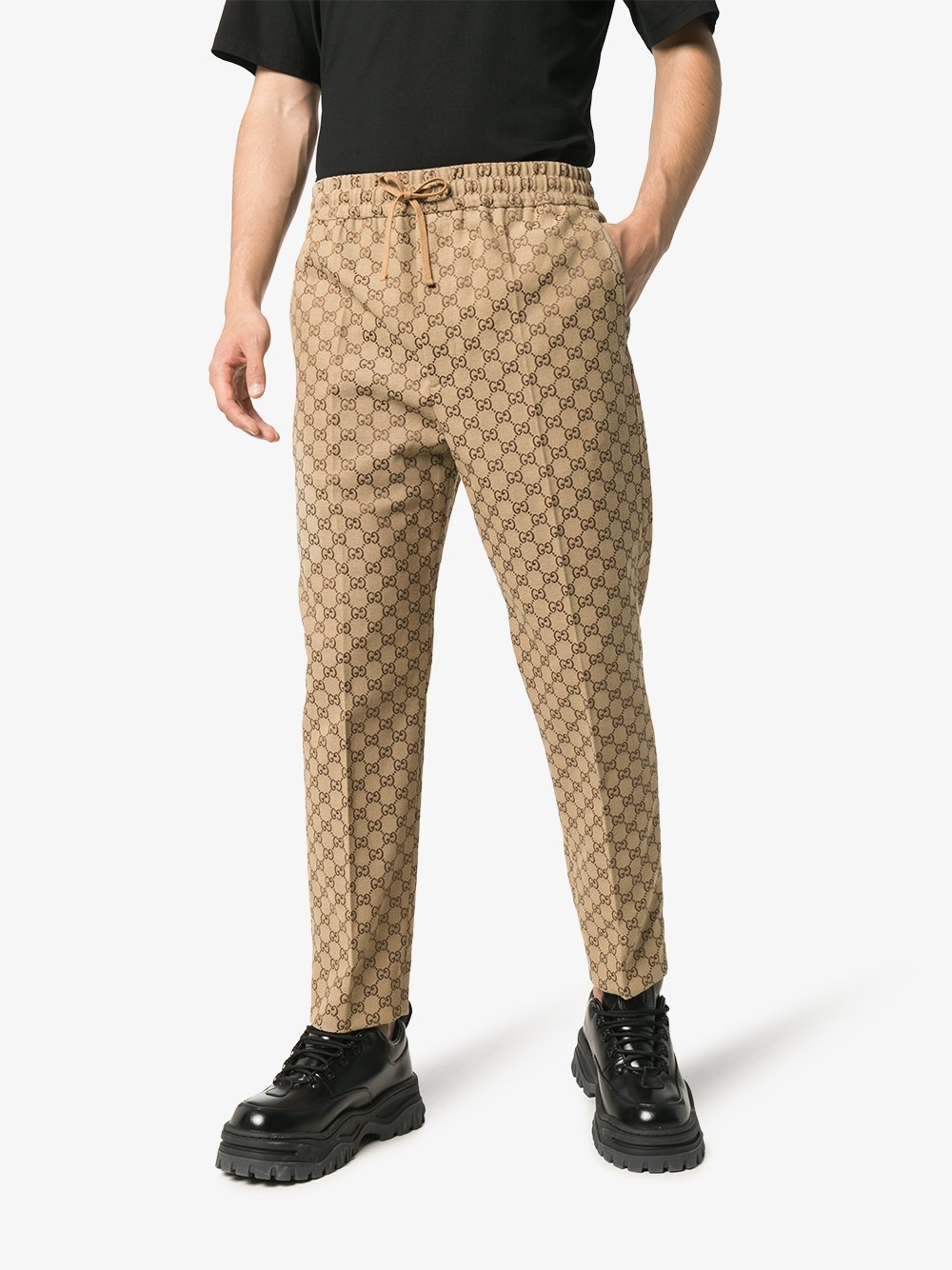 gucci brown sweatpants