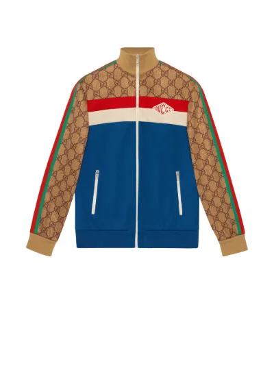 gucci gg technical jersey jacket