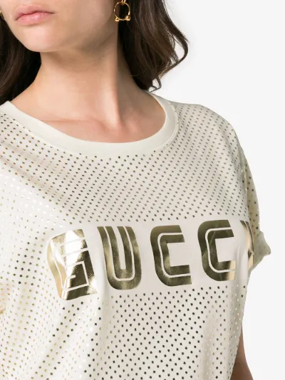 gucci metallic shirt
