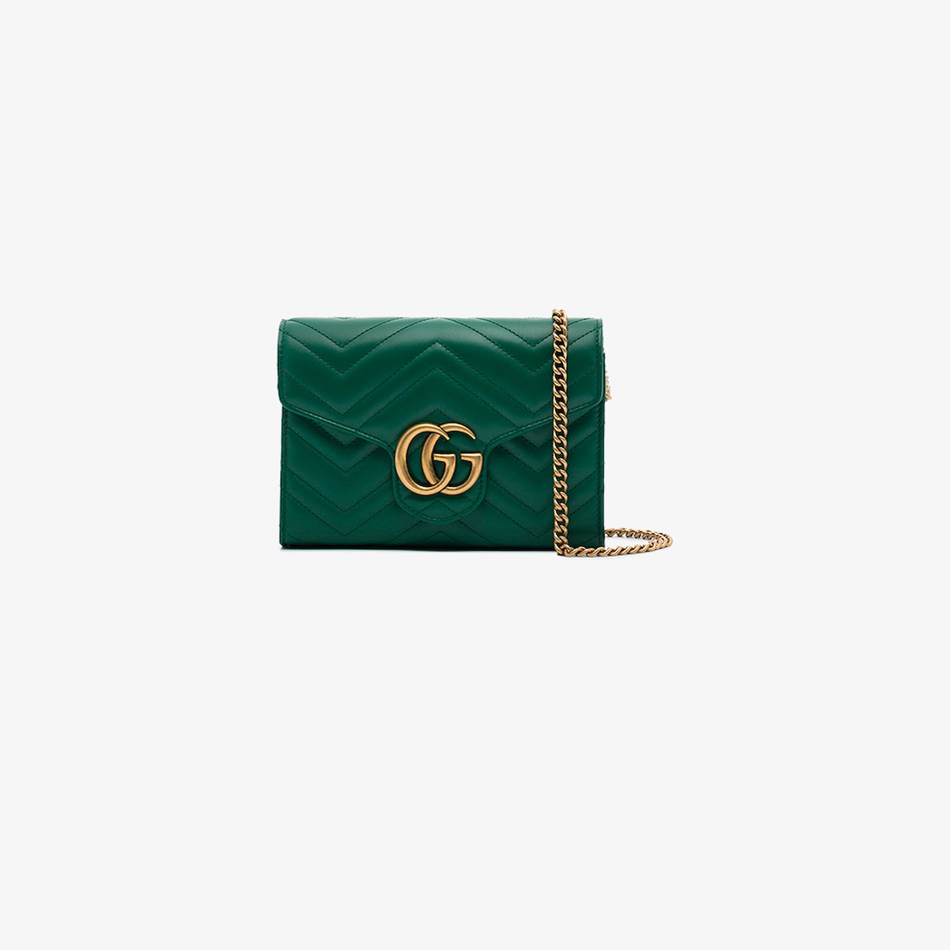 gucci marmont leather chain bag