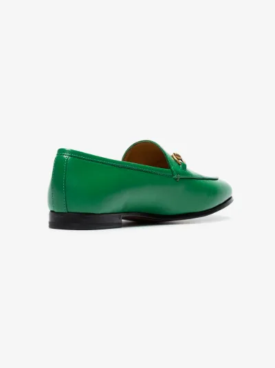 green gucci loafers