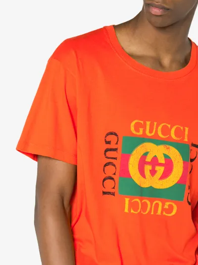 gucci orange tee