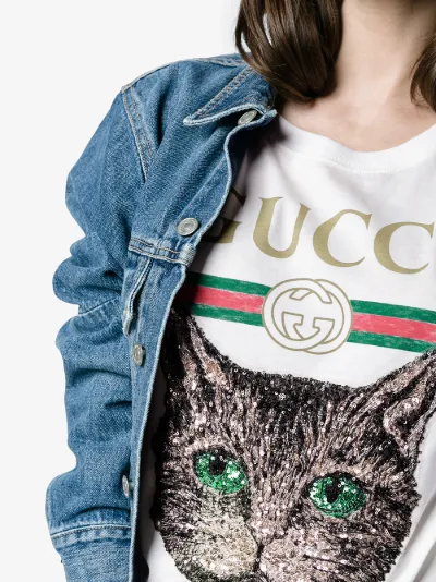 gucci mystic cat t shirt