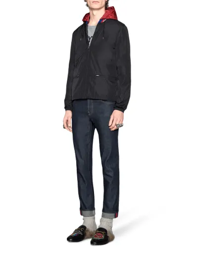 gucci logo windbreaker