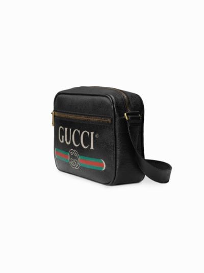 gucci print messenger bag