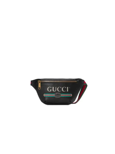 Gucci leather print belt bag deals