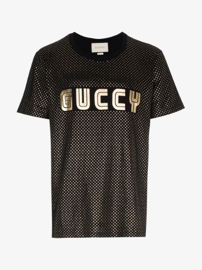 Gucci Guccy Print Jersey T-Shirt | Browns