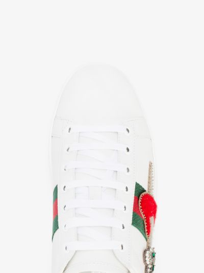 gucci heart dagger ace sneakers