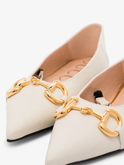 gucci gold flats