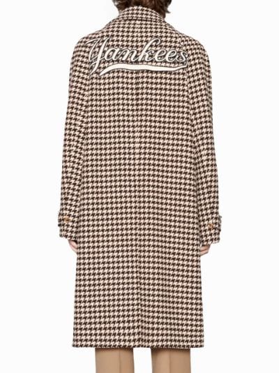 Wool Houndsthooth NEW YORK YANKEES Coat