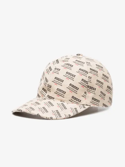 gucci print cap