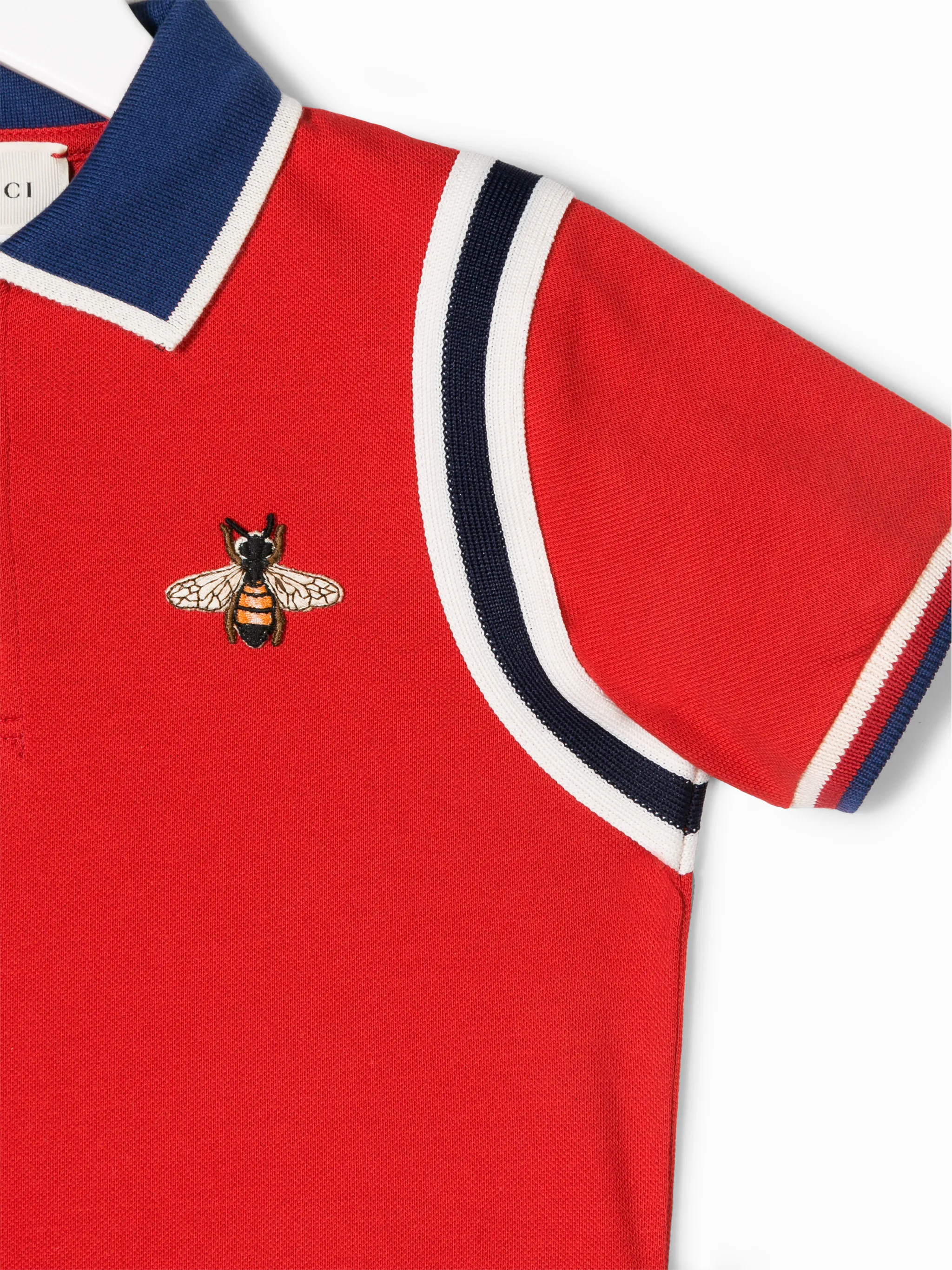 Gucci Kids bee embroidered polo shirt Eraldo DE