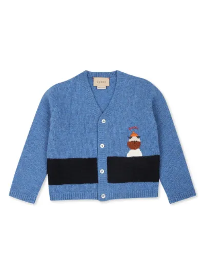 Gucci Kids embroidered wool cardigan Eraldo KI