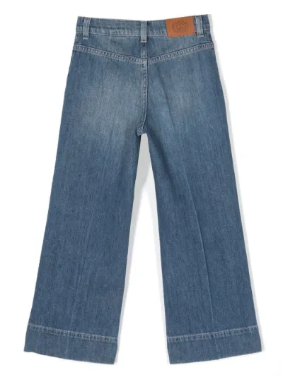 Gucci Kids Horsebit detail straight leg jeans Eraldo TL