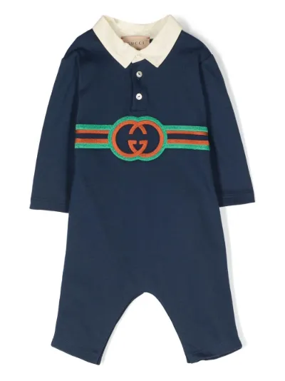 Gucci Kids Interlocking G cotton one piece Eraldo MH