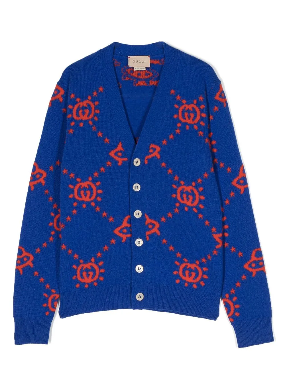 Interlocking G-pattern wool cardigan | Gucci Kids | Eraldo.com