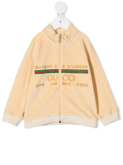 gucci embroidered bomber jacket