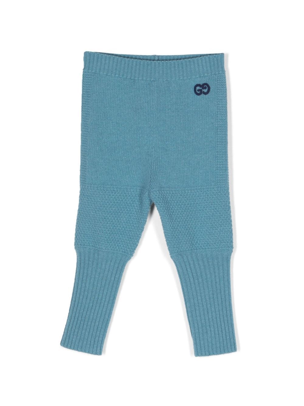 Gucci Kids Logo-Embroidered Ribbed-Knit Leggings