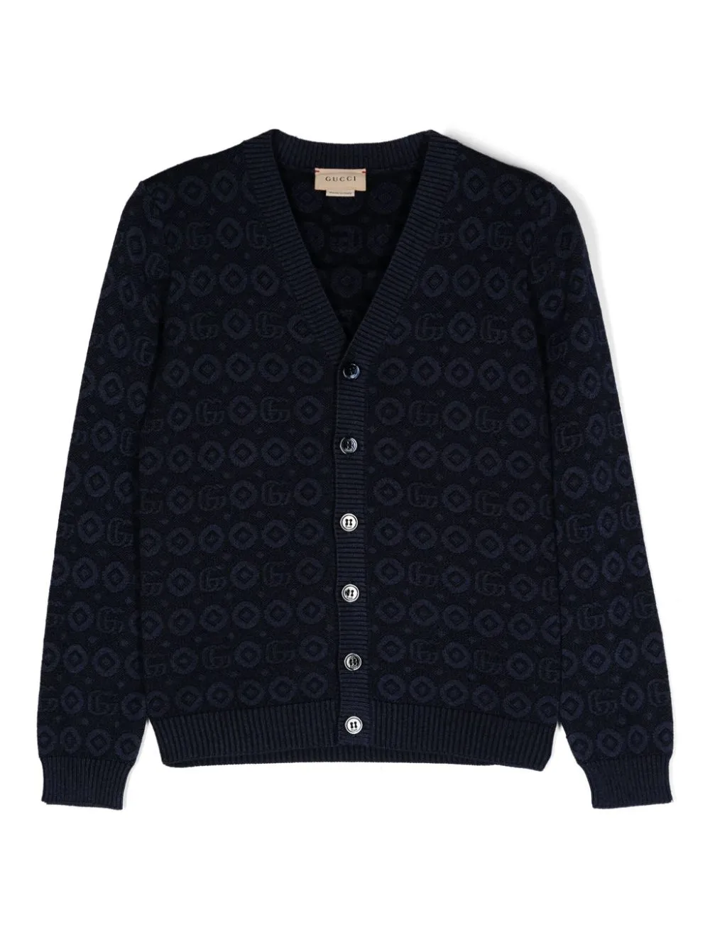 Gucci Kids logo-jacquard cardigan | Eraldo.com GW