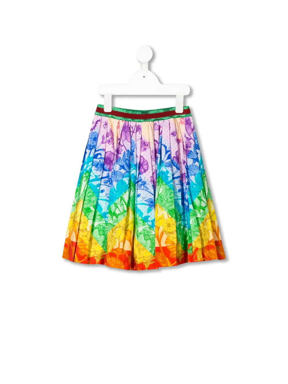 Gucci rainbow velvet skirt best sale