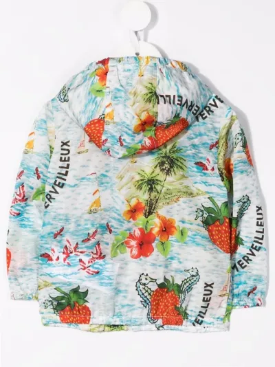 Gucci Kids Strawberry print logo hoodie Eraldo HR